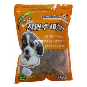 강아지 수제간식 돼지통귀 500g 1P 반려견 육포 간식 (WD79214)