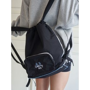 방수) Nylon Backpack_ Black