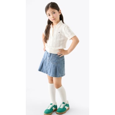 타미힐피거키즈 T42F6WWO370GT1 (포인텔 반팔 폴로 스웨터)