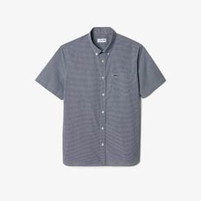 [시흥점] 남성 반팔 포플린 체크 셔츠 CH4944-56GO