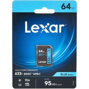 영국 렉사 sd카드 Lexar SDXC Card 64GB Professional 633x UHSI V30 U3 1725646