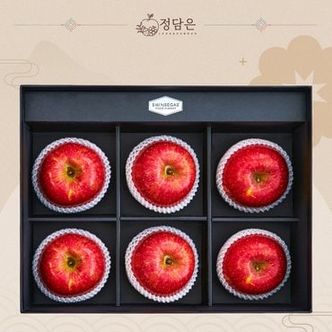 정담은 [9/22일 순차출고][산지직송] 정담5호 사과6구 선물세트(사과6입)