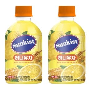 허니유자 280ml x 48페트 썬키스트 음료