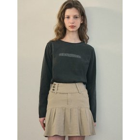 Pigment logo sleeve t-shirt_Charcoal(O25-TP06)