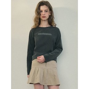 Pigment logo sleeve t-shirt_Charcoal(O25-TP06)