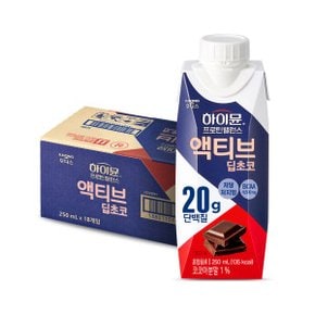 하이뮨 프로틴 밸런스 액티브 딥초코 250mlx18팩