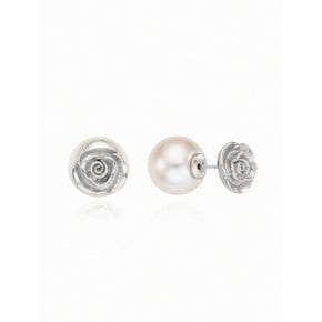 Rose pearl earring [진주클러치]