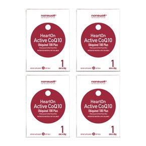 나노웰 하트온 액티브 코큐텐 30소프트젤 4팩 Active CoQ10 Ubiquinol 100 Plus