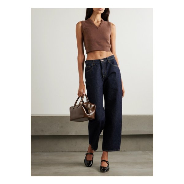 에턴 레니 크롭 장식 캐시미어 베스트 브라운 1647597355789076