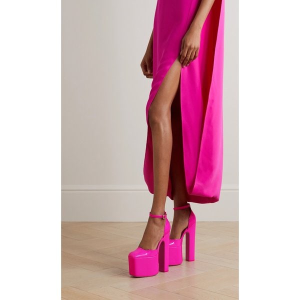 발렌티노 가라바니 디스코박스 180 페이턴트 가죽 플랫폼 펌프스 1647597289492961