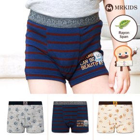 브레드이발소 클래스 레이온스판 남아드로즈팬티 3종세트_P315511804