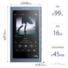 A 16GB NW-A55HN : MP3 Bluetooth microSD NW-A55HN L 소니 워크맨 시리즈 플레이어 대응