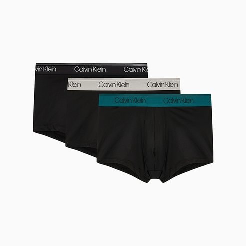 Calvin Klein Underwear 남성 24FW 마이크로 스트레치 로우라이즈 드로즈 3PK SET (NB2569-Q7E)