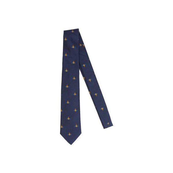 26SS 비비안웨스트우드 넥타이 81050001 W01FS K410 NAVY BLUE DOM