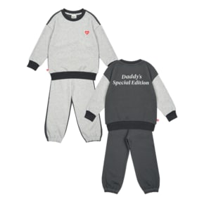 BK4HST02MG [SET] Melange Grey & Charcoal Daddy Jogger