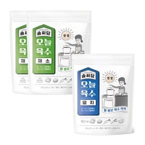 솜씨당 기타조미료 오늘육수 채소 30입x2팩 + 멸치 30입x1팩