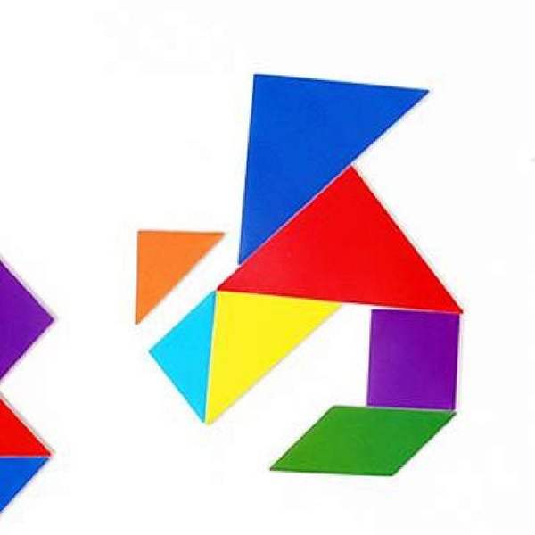 확대된 대표 자석 칠교놀이 학생용 150x160mm 자석퍼즐 퍼즐보드게임 조각퍼즐
