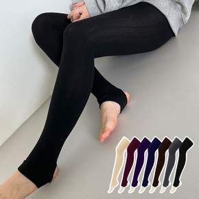레깅스 겨울 기모 쫄바지 부드러운 여성 베이직 2컬러 안감 융털 유발