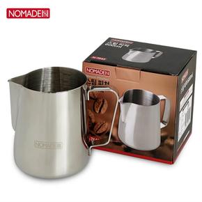 거품용기 노마드 스팀피쳐 (N-7643) 600ml 스텐 라떼아트 캠핑 스팀피쳐밀크저 거품용기 라떼아트 라떼아트