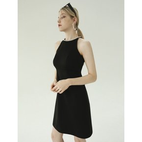 Jewel necklace dress (Black)