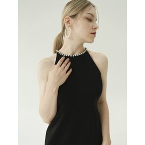 Jewel necklace dress (Black)