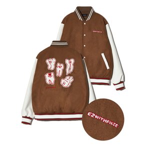 TEETH VARSITY WOOL JACKET (BEIGE)