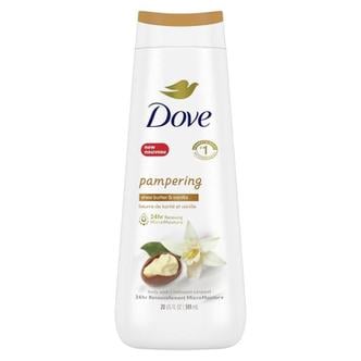 도브 [해외직구] Dove 도브 팸퍼링 시어버터 바닐라 바디 워시 591ml