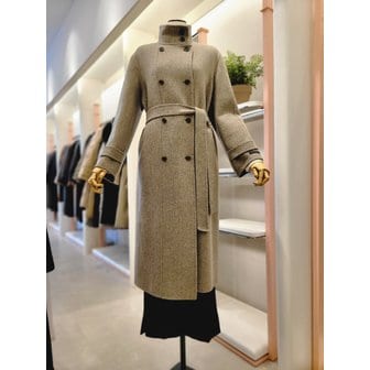 잇미샤 [여주점] 여성 하이넥 더블 버튼 핸드메이드 울 코트(ITPBYHL810)