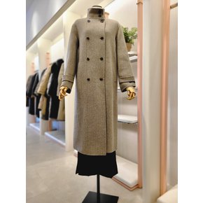 [여주점] 여성 하이넥 더블 버튼 핸드메이드 울 코트(ITPBYHL810)