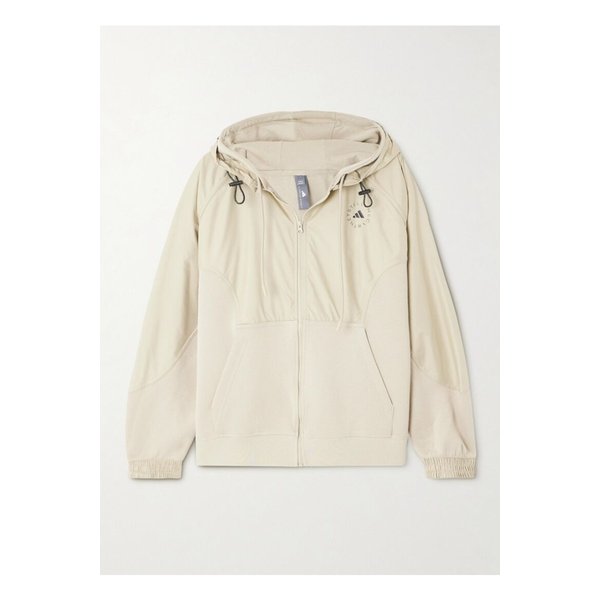 바이스텔라매카트니 셸 패널  코튼 혼방 저지 후디 샌드 1647597360131969