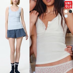 UNIQLO 유니클로 헨리넥 리브탱크탑