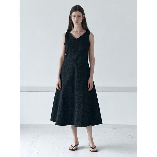 jacquard  dress_black