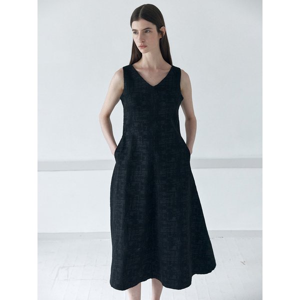 jacquard  dress_black