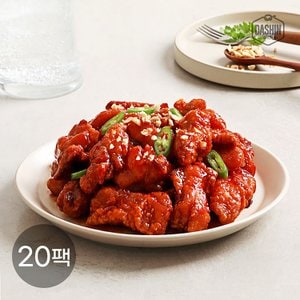 다신샵 성수동905 노밀가루&저당 매콤 닭강정 20팩 / 쫄깃 닭다리살