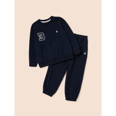 [BEANPOLE KIDS] 바서티 스웨트세트  네이비 (BI4841U01R)