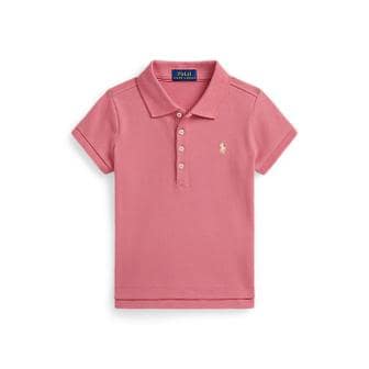 폴로 랄프 로렌 폴로 키즈 여아 2-6세 스트레치 메시 폴로 셔츠(CWPOKNIR8020601650)