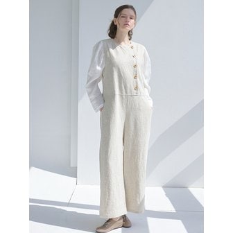 호메로페로 linen overall jumpsuit