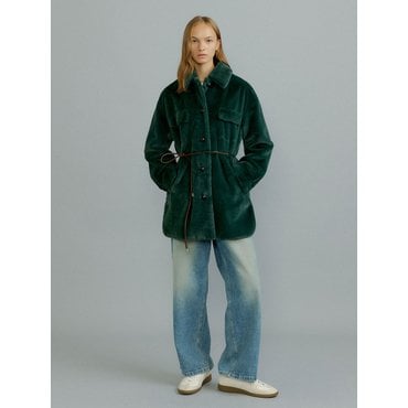 몰리올리 ASHLEY half shirt jacket [dk.forest green]