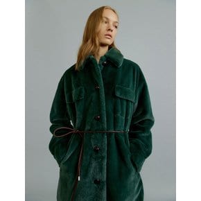 ASHLEY half shirt jacket [dk.forest green]