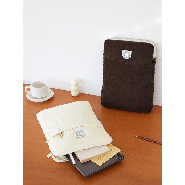 코이 코듀로이 노트북 파우치 13인치