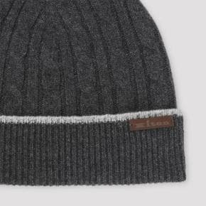 UCPL003K0236L03002 GRIGIO SCURO Kiton Cable knit Beanie