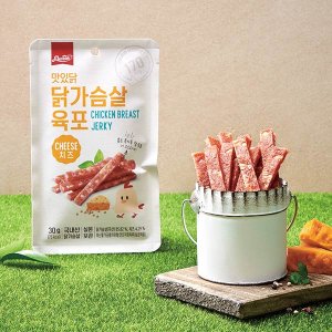 맛있닭 닭가슴살 육포 치즈맛 30g(1팩)