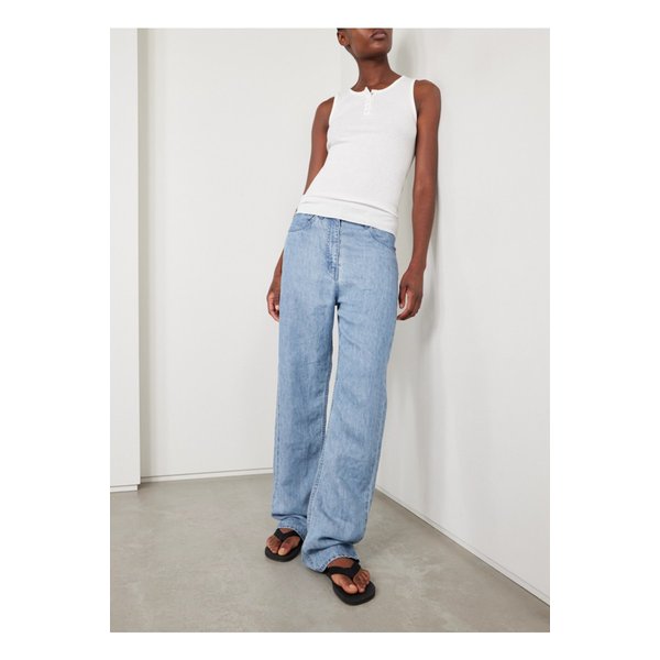 만셀 골지 코튼 혼방 탱크 화이트 1647597357671260