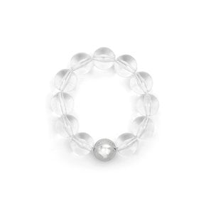 BRACELET SCRUNCHIE / SILVER WATER BALL