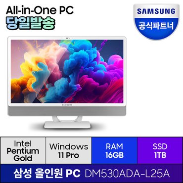 삼성 올인원PC DM530ADA-L25A (RAM 16GB/SSD 1TB) 윈도우11프로  일체형PC 데스크탑 컴퓨터