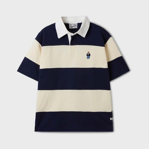 후아유 Steve Colorblock Collar T-Shirt  WHHAF2421U