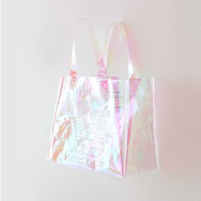 [BIEL x DISNEY] 디즈니 홀로그램 PV백  투명 여름 휴가 바캉스 비치백  물놀이 방수 가방
