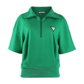[ [어베이브] 골프 테니스 여성용 빅카라 집업 티셔츠 그린