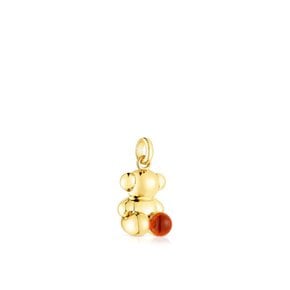 Bear pendant in silver vermeil and carnelian Bold Bear/펜던트/211564600