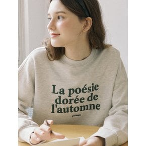 La Poesie Sweatshirt - Oatmeal